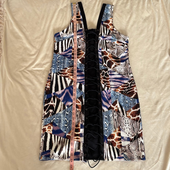 Thalia Sodi Animal Print Mini Dress Size XL - Picture 5 of 7